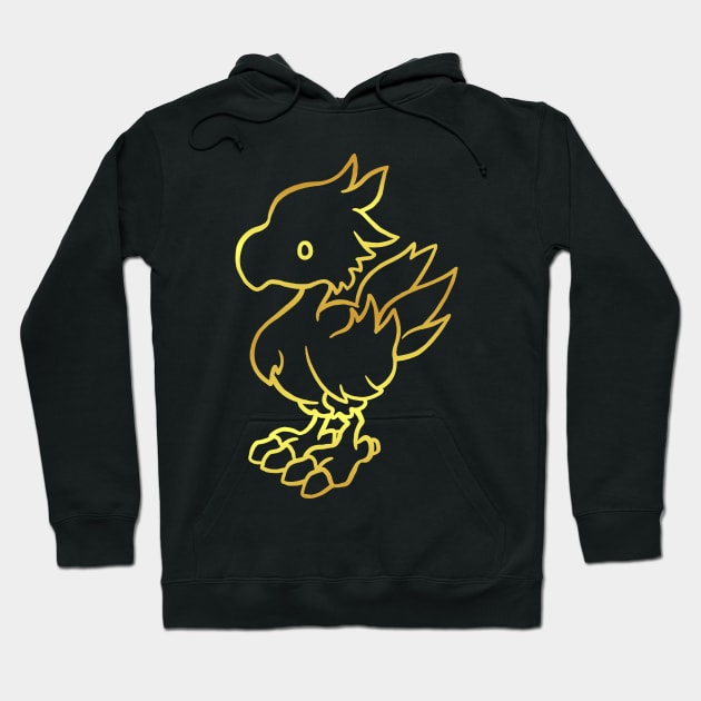 gold chocobo Hoodie by zildiankarya